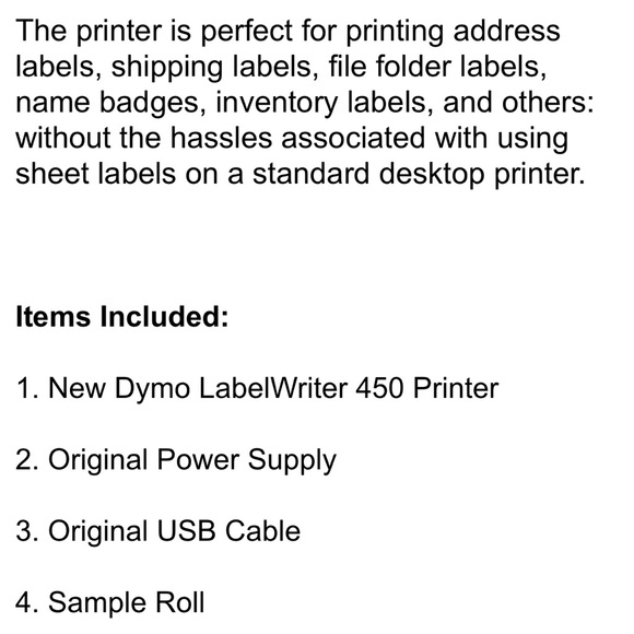 Like new Dymo Labelwriter 450 with case of 500 labels - Picture 10 of 11